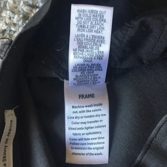 Frame Denim gray distressed skinny jeans - Picture 6 of 8